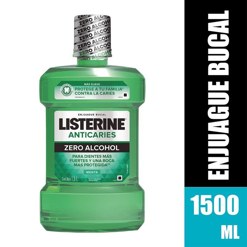 LISTERINE - Enjuage Bucal Listerine Anticaries Zero Envase 1.5 L