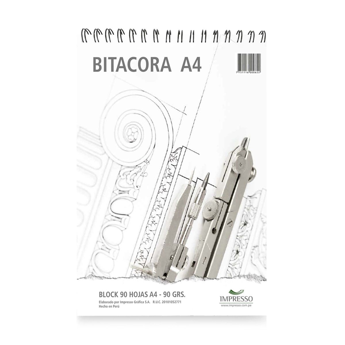 FINE - Bitácora Fine A4 90 g 90 Hojas