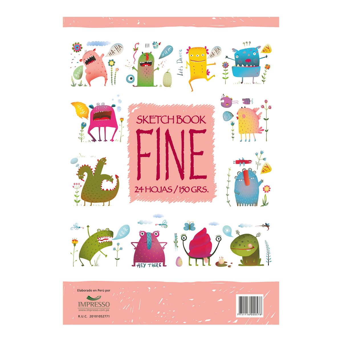 FINE - Sketch Book Fine Infantil x 24 Hojas