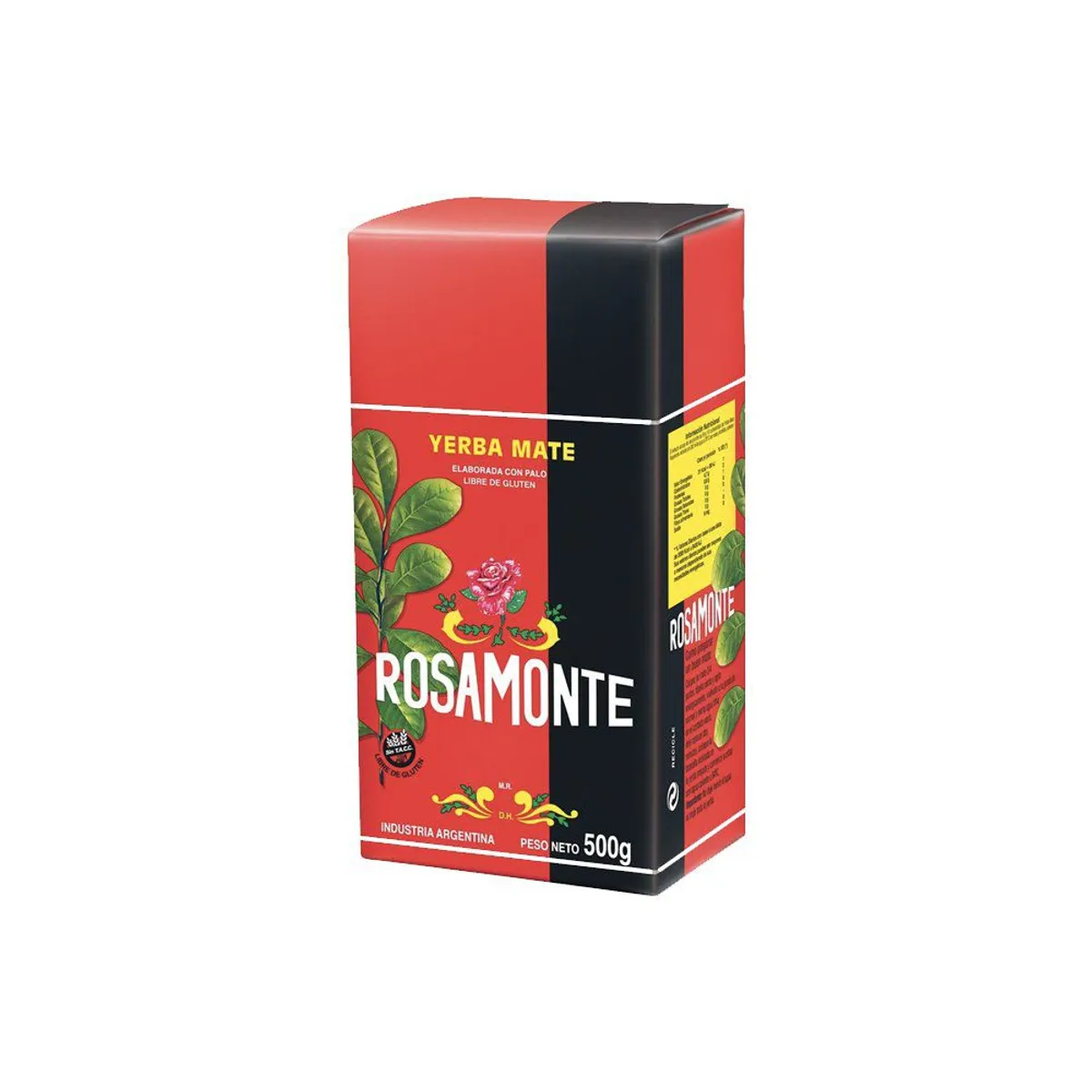 ROSAMONTE - Yerba Mate Rosamonte con Palo Bolsa 500 g