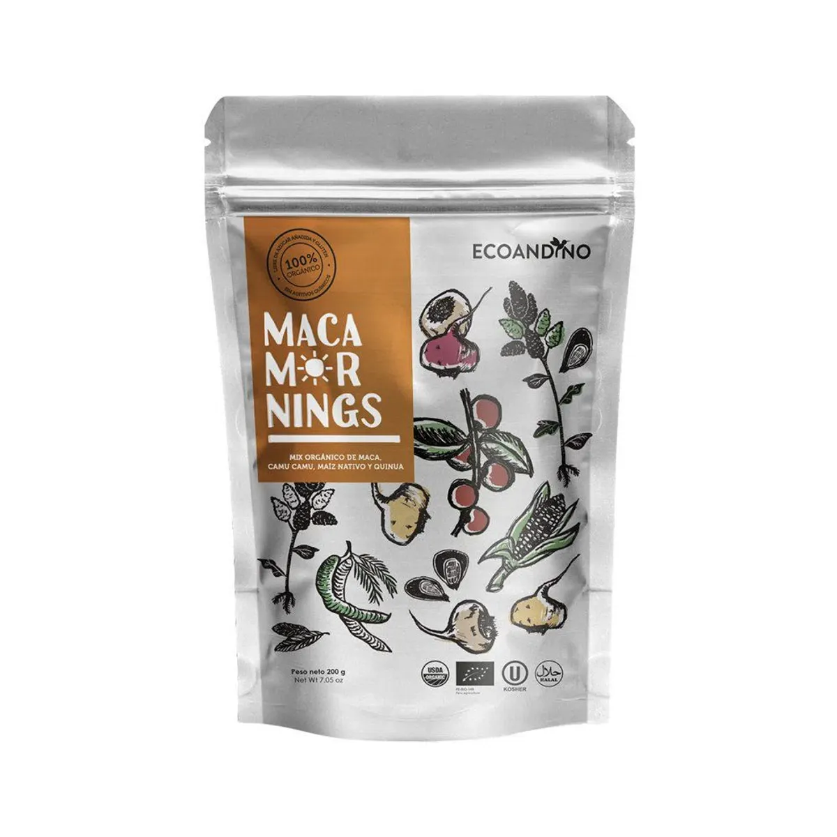 ECOANDINO - Mezcla Instantánea de Maca Orgánico Ecoandino Doypack 200 g