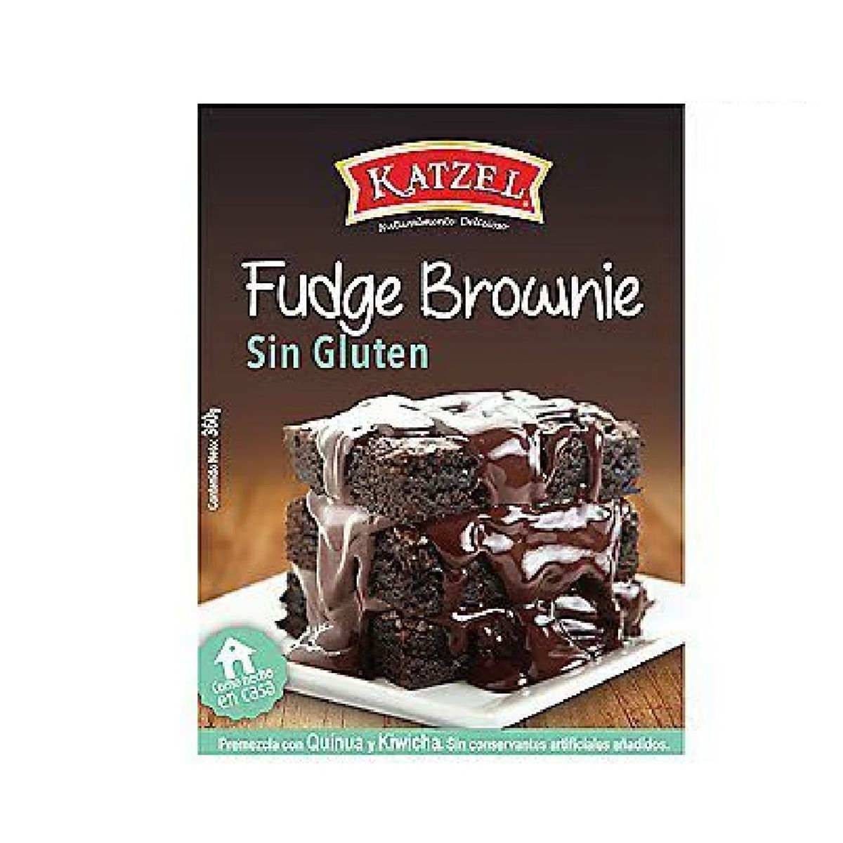 KATZEL - Fudge Brownie Katzel Sin Gluten Caja 360 g