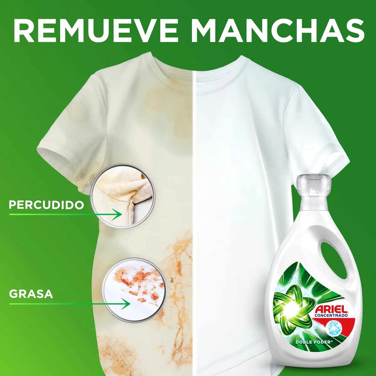 ARIEL - Detergente Líquido Ariel Concentrado Envase 3 L