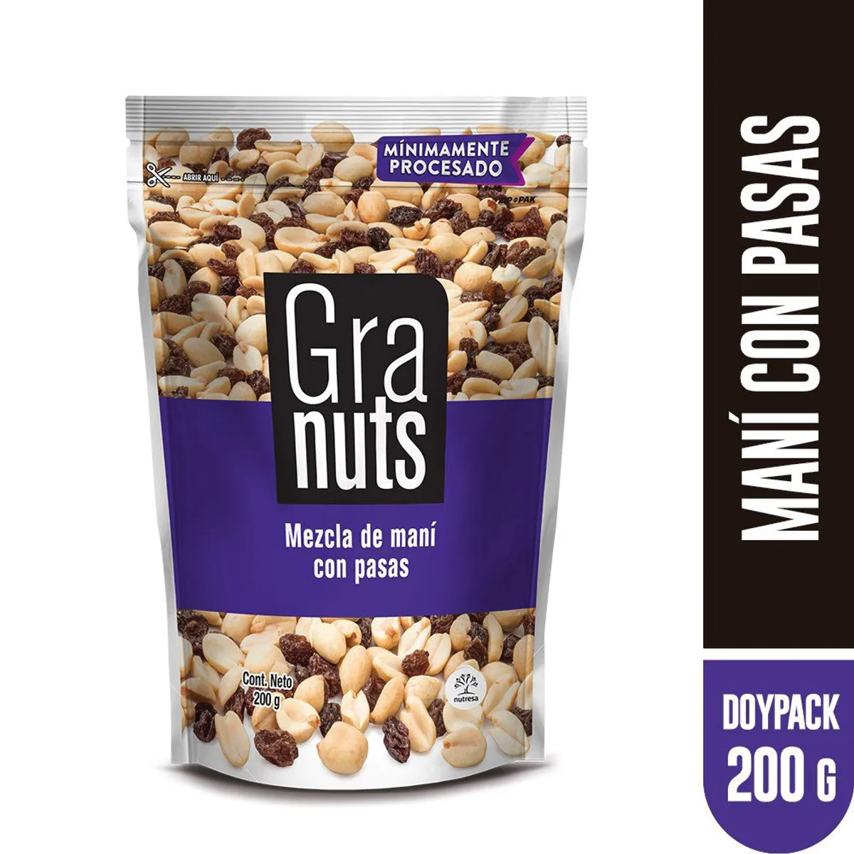 GRANUTS - Maní con Pasas Granuts 200 g
