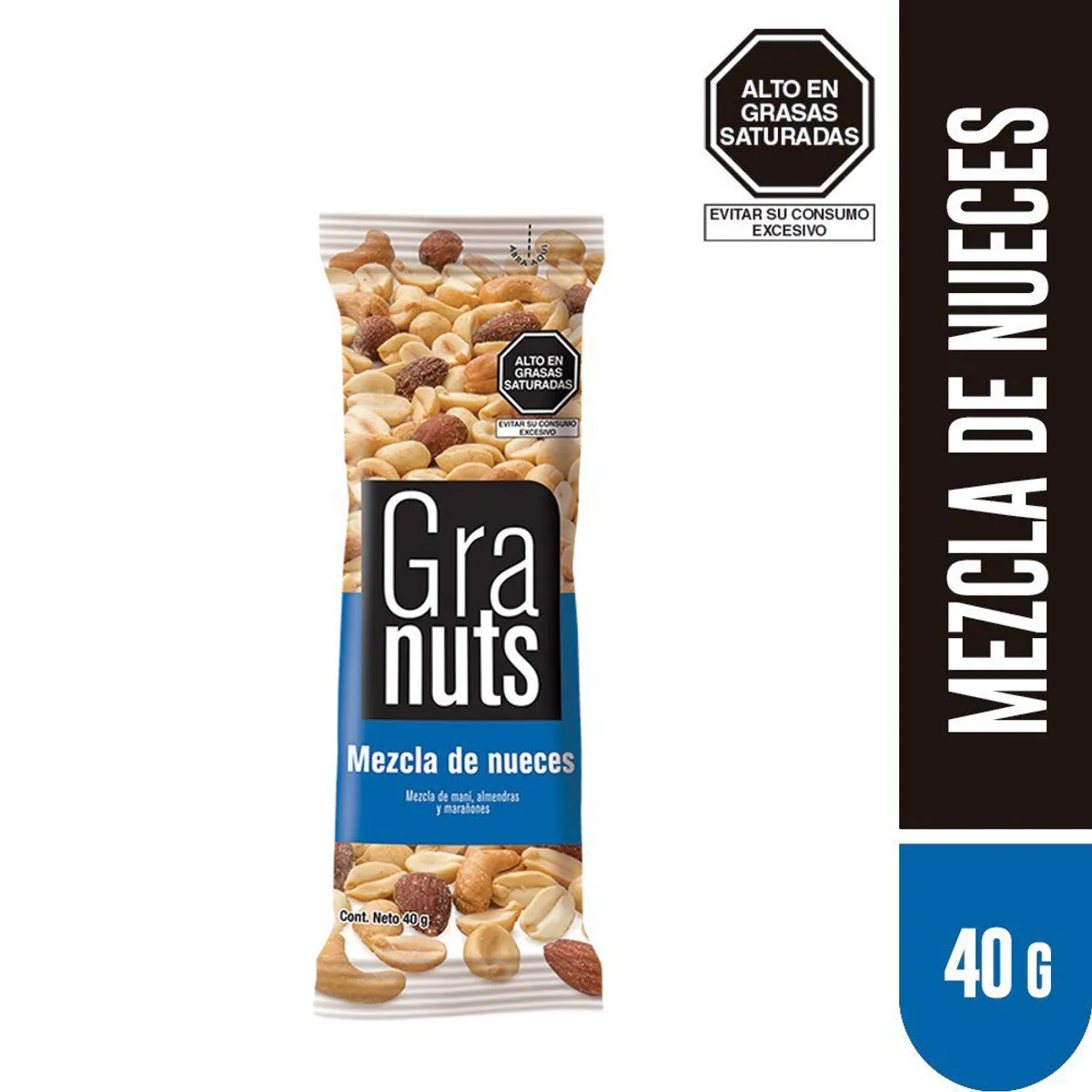 GRANUTS - Mezcla de Nueces Granuts Bolsa 40 g