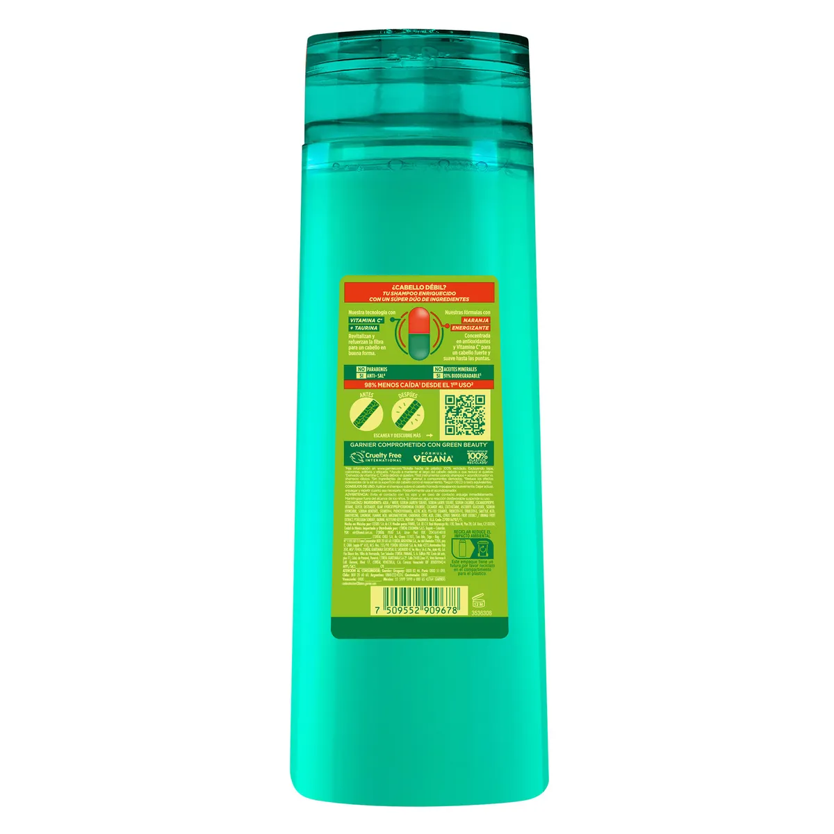 FRUCTIS CORE - Shampoo Fructis Crece Fuerte Botella 350 mL