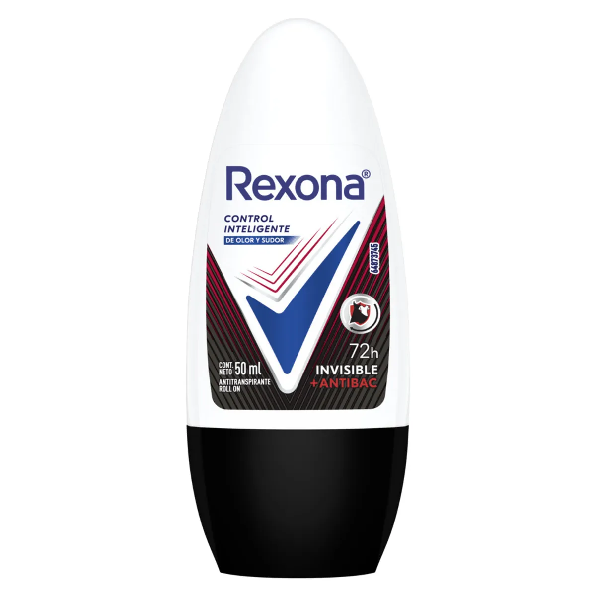 REXONA - Desodorante Roll On Mujer Antibacterial Invisible Envase 50 mL