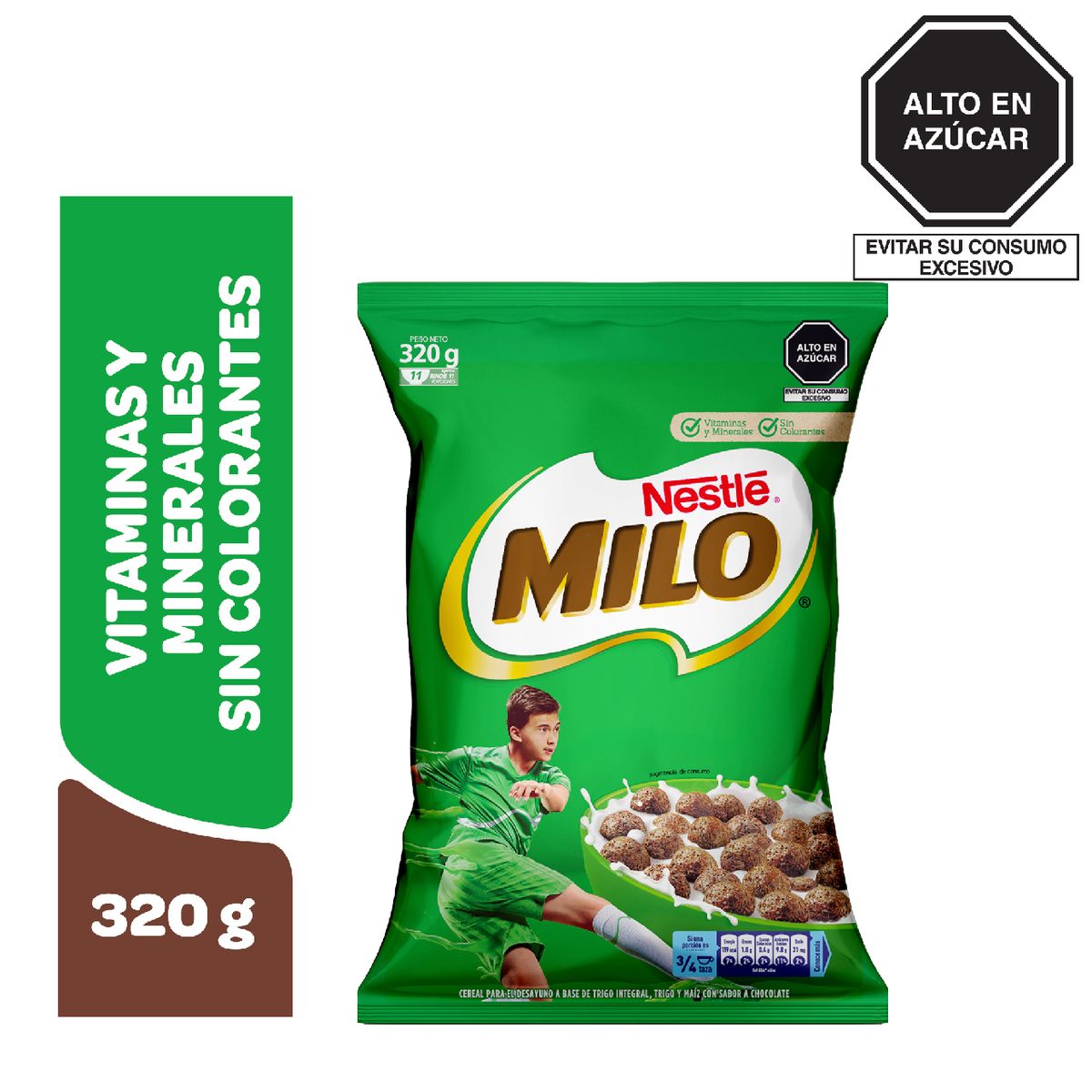 MILO - Cereal Milo Sabor Chocolate Bolsa 320 g