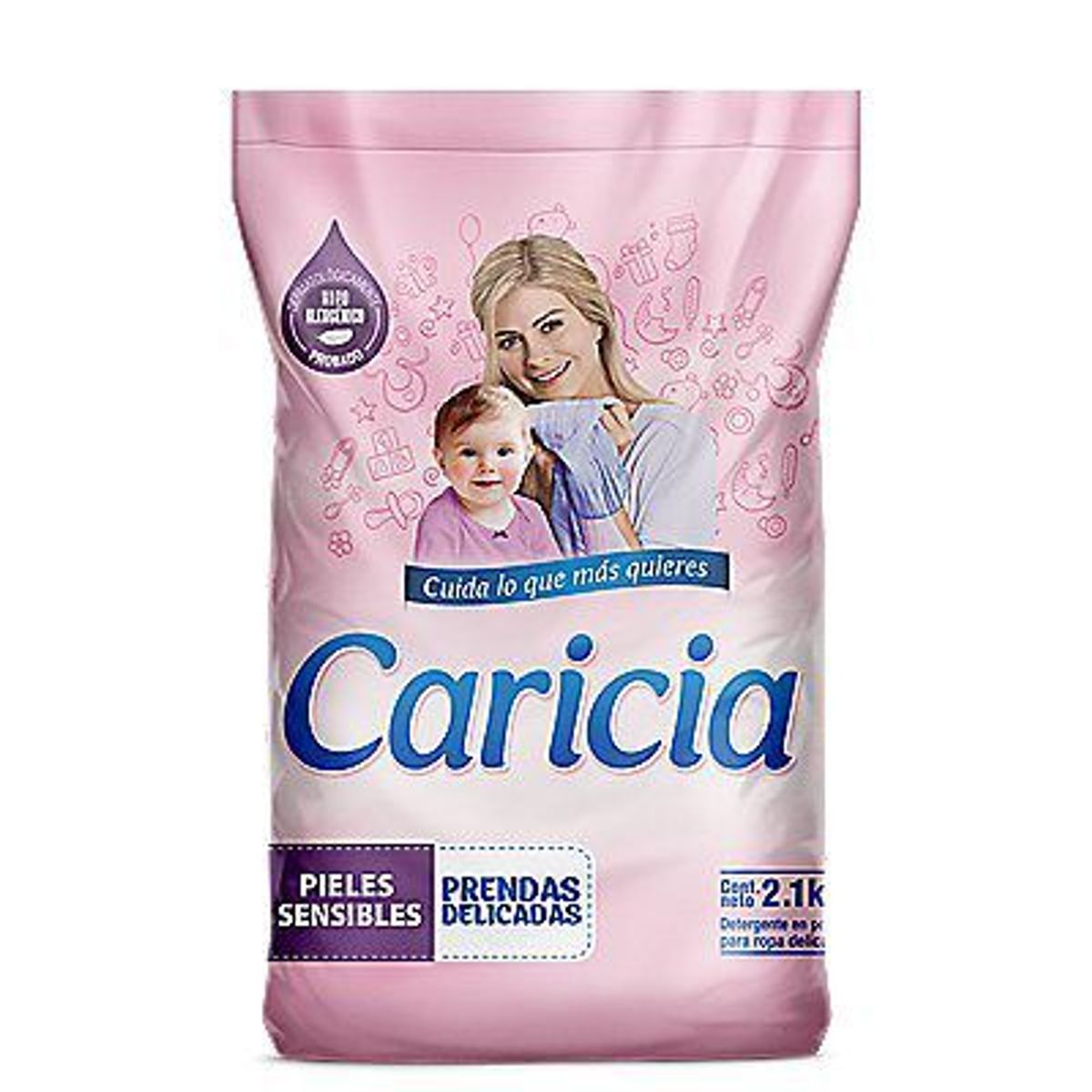 CARICIA - Detergente en Polvo Caricia Ropas Delicadas Bolsa 2.1 Kg