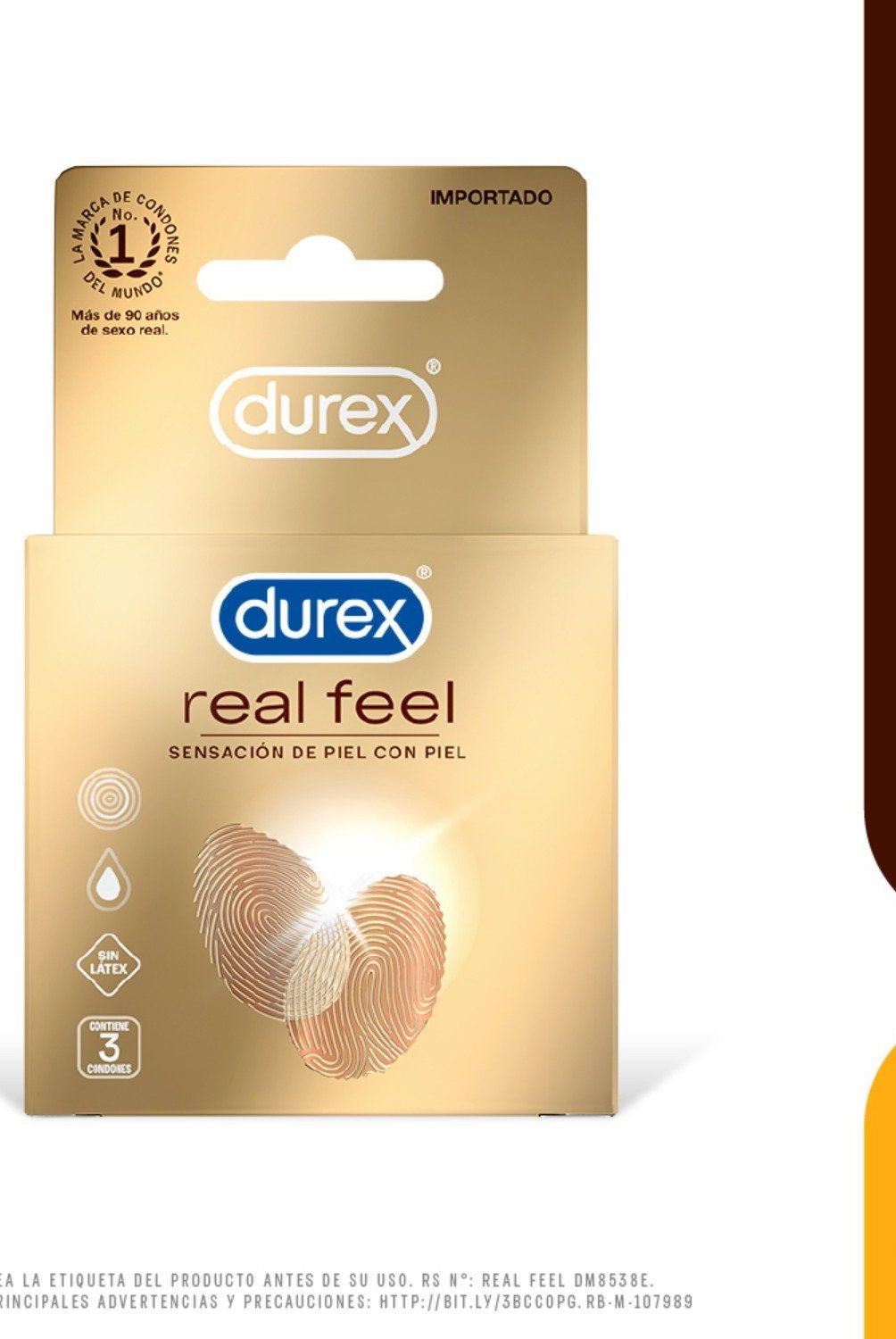 DUREX - Preservativos Durex Real Feel Empaque 3 Und