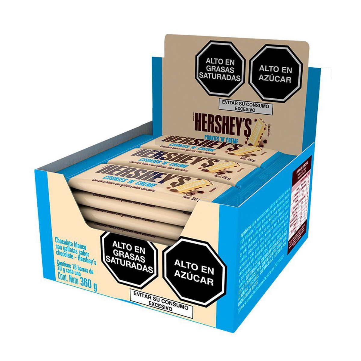 HERSHEYS - Caja de Cookiesncream Hershey 18 Unidades