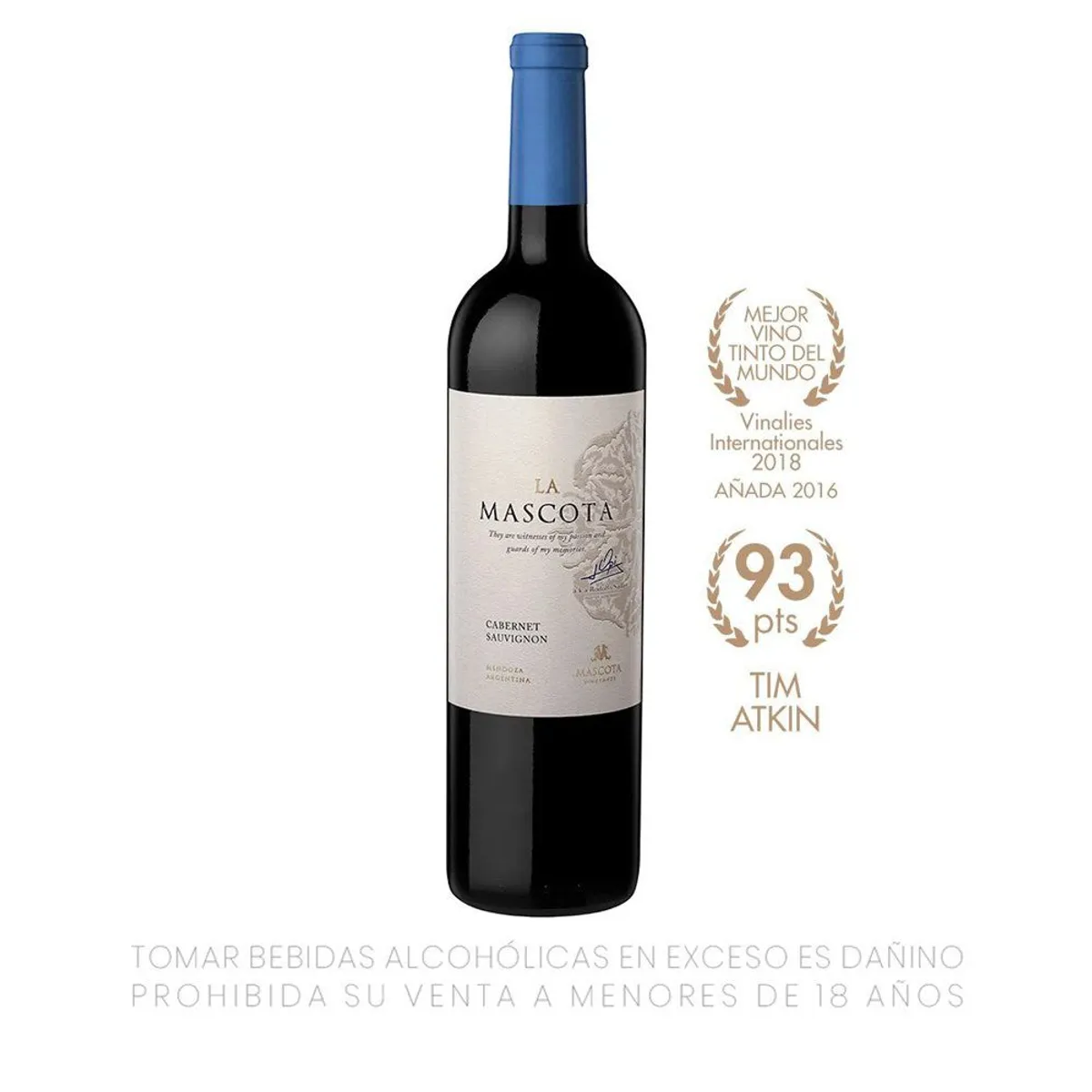 LA MASCOTA - Vino La Mascota Cabernet Sauvignon Botella 750 mL
