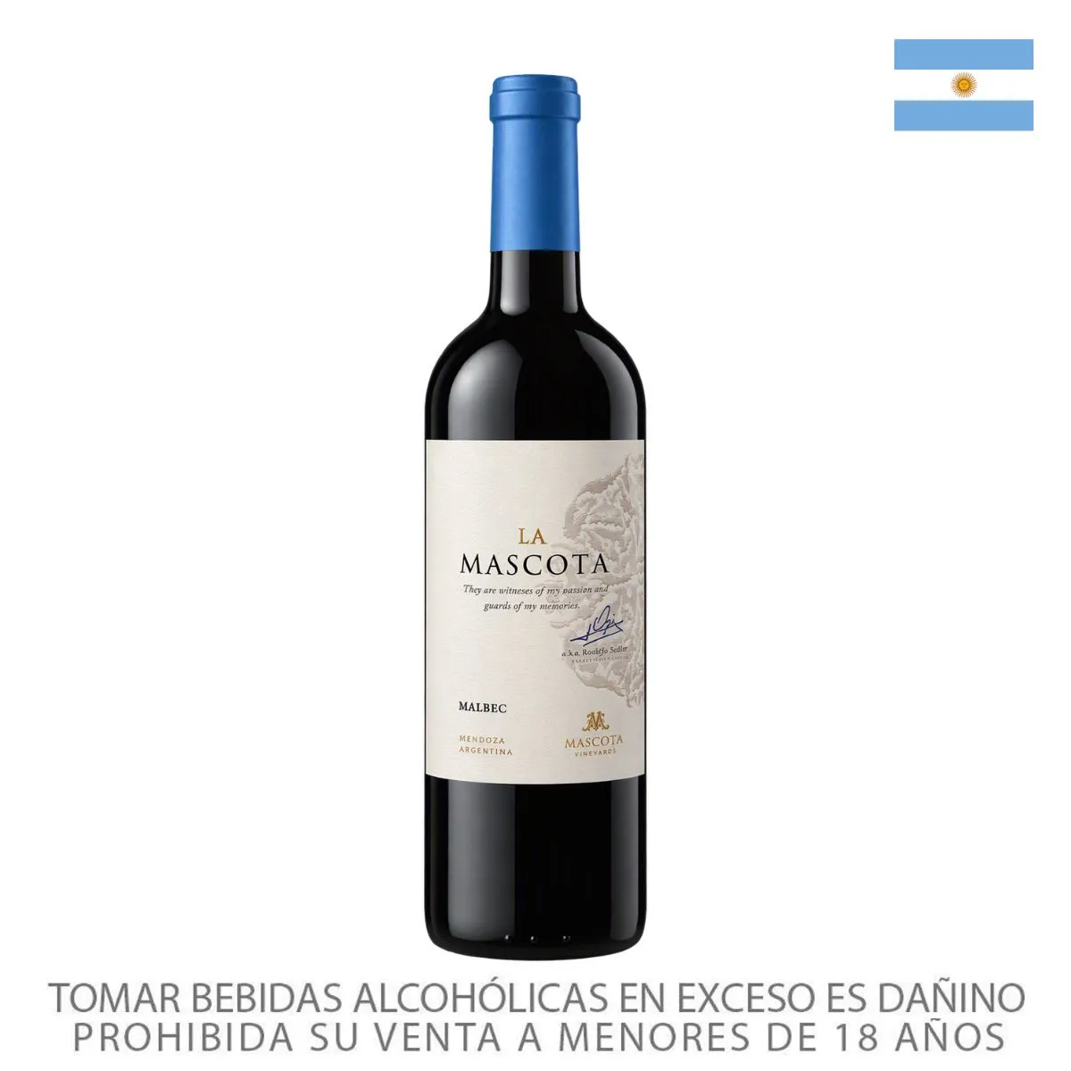 LA MASCOTA - Vino La Mascota Malbec Botella 750 mL
