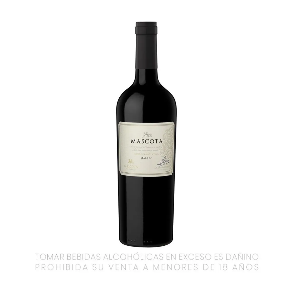 LA MASCOTA - Vino Gran Mascota Malbec Botella 750 mL