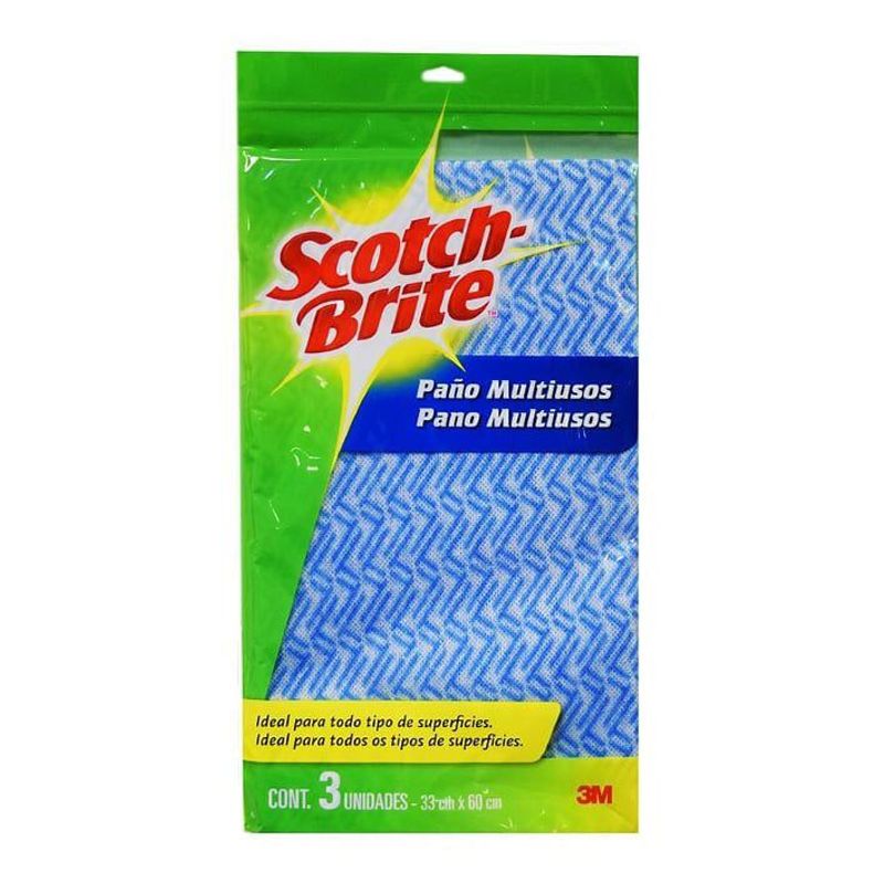 SCOTCH BRITE - Paños Multiusos Scotch Brite Pack 3 Und