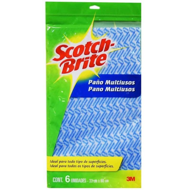 SCOTCH BRITE - Paños Multiusos Scotch Brite Empaque 6 Und