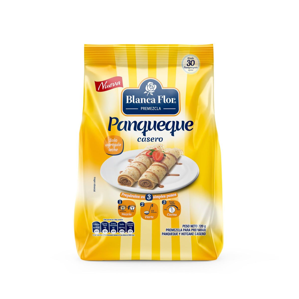 BLANCA FLOR - Premezcla de Panqueque Blanca Flor Bolsa 720 g