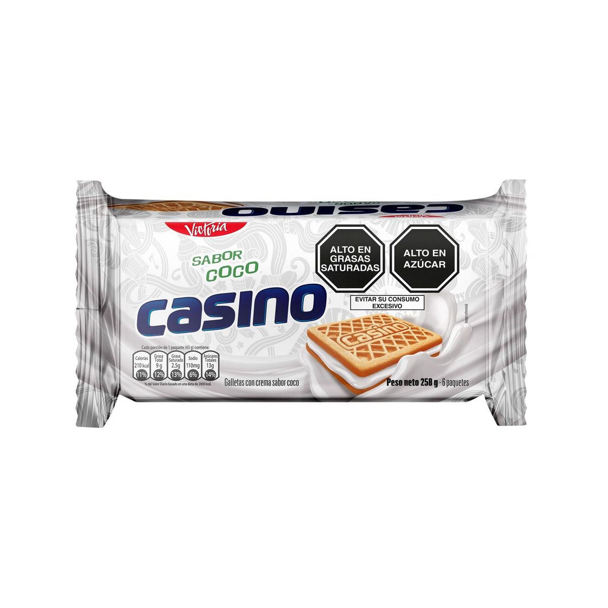 VICTORIA - Galleta Casino Coco Pack 6 Undd