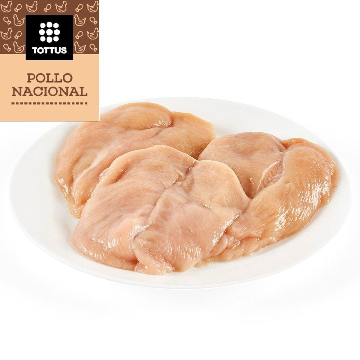 TOTTUS - Filete De Pechuga De Pollo Corte Mariposa Tottus