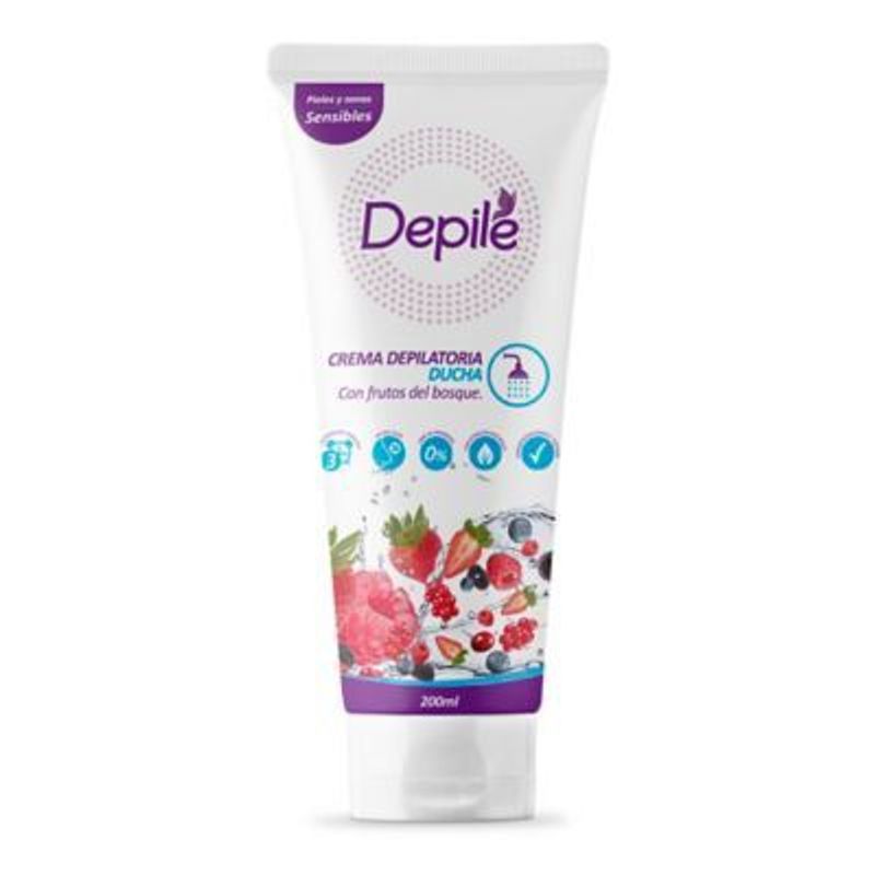 DEPILE - Crema Depiladora Depile Bajo Ducha Frutos Rojos Bosque Envase 220 mL