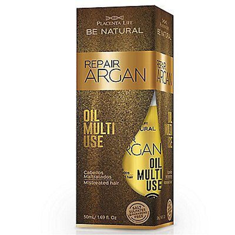 BE NATURAL - Aceite Multiuso Placenta Life Be Natural Óleo Repair Argán  Envase 50 mL