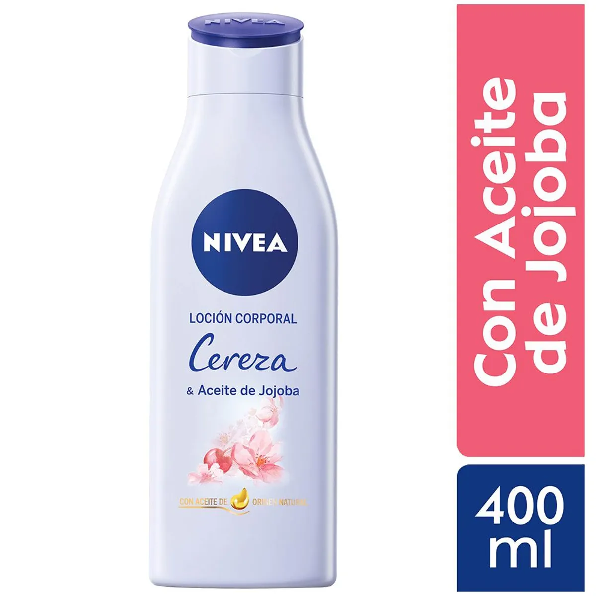 NIVEA - Loción Corporal Cereza y Aceite de Jojoba Nivea Botella 400 mL