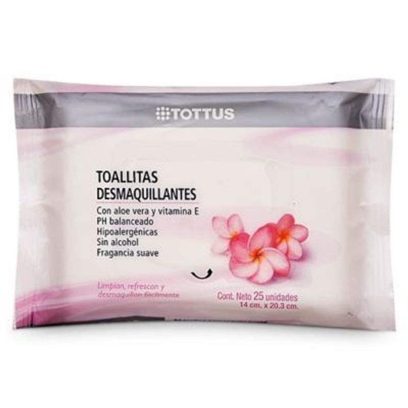 TOTTUS - Toallitas Humedas Desmaquillantes