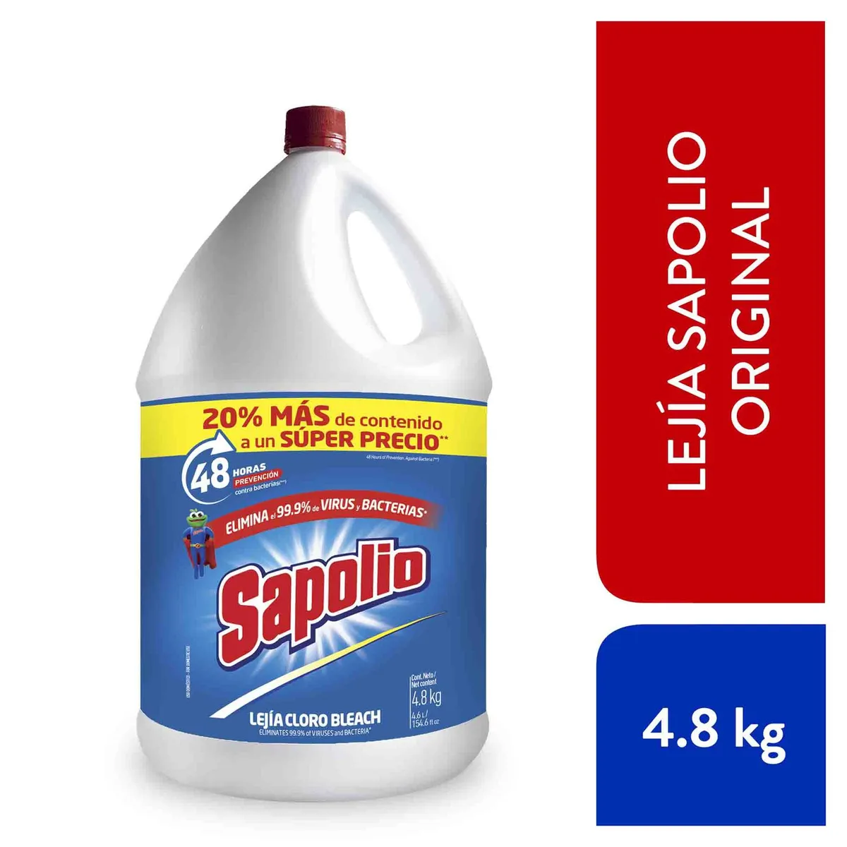 SAPOLIO - Lejía Sapolio Botella 5 L