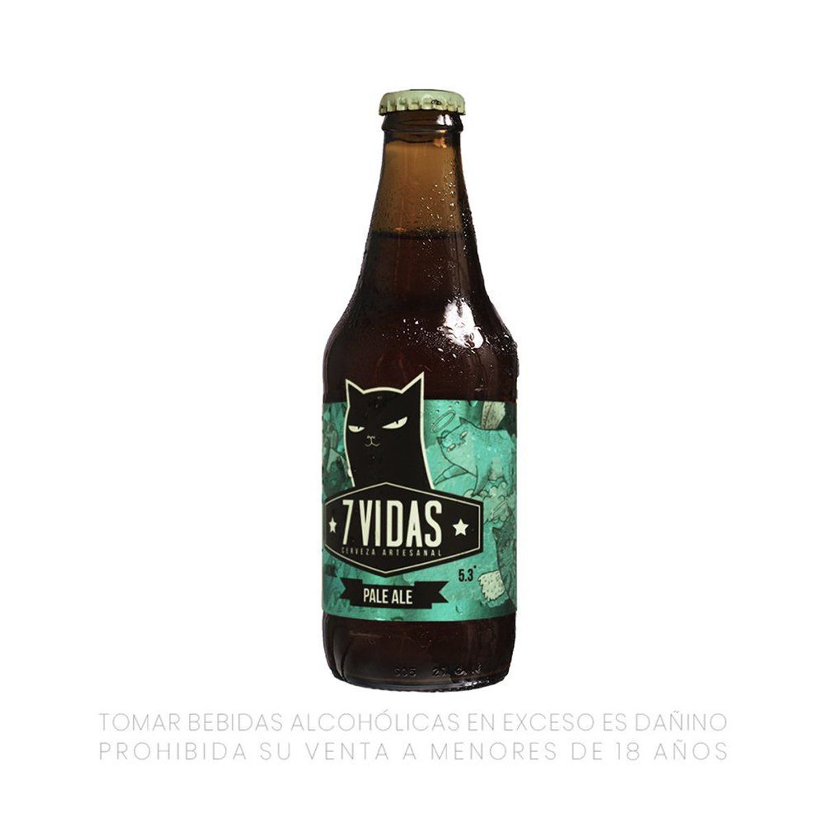 7 VIDAS - Cerveza 7 Vidas Pale Ale Botella 340 mL