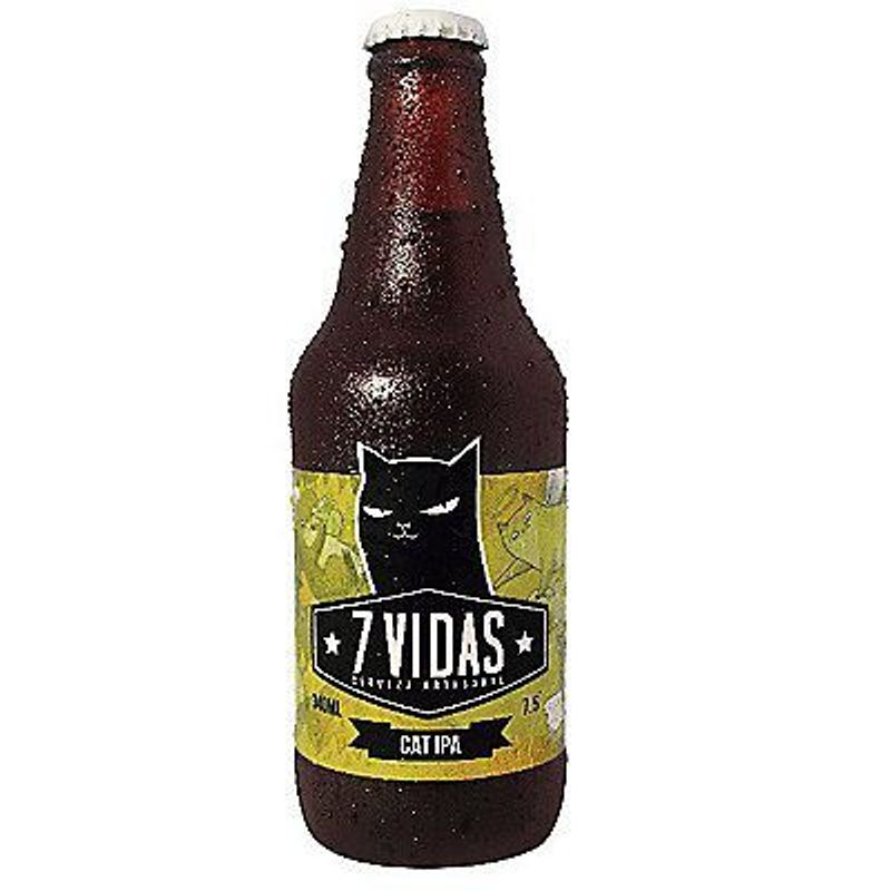 7 VIDAS - Cerveza 7 Vidas Cat Ipa Botella 340 mL