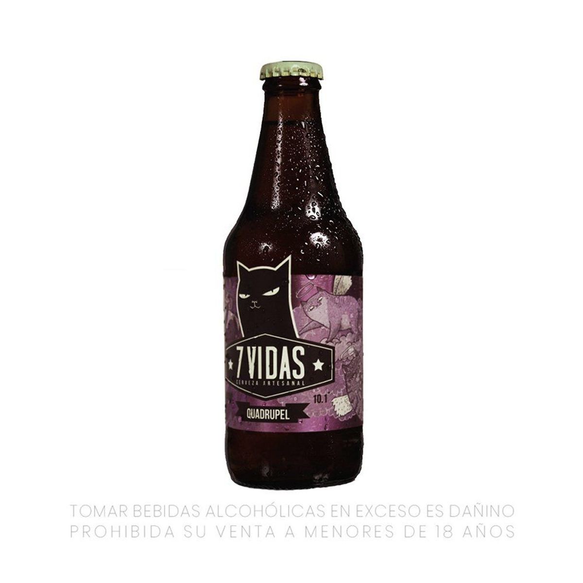 7 VIDAS - Cerveza 7 Vidas Quadrupel Botella 340 mL