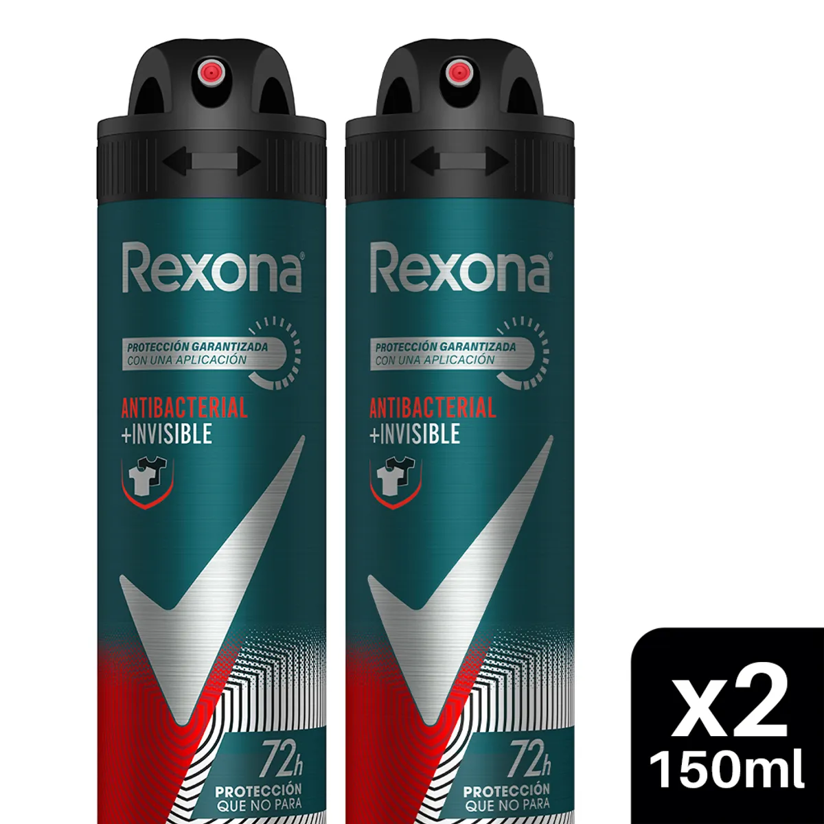 REXONA - Antitranspirante en Spray Rexona Men Invisible Empaque 2 Und