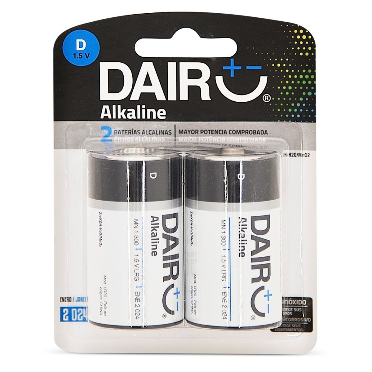 DAIRU - Pilas Alcalinas Dairu D X 2Un
