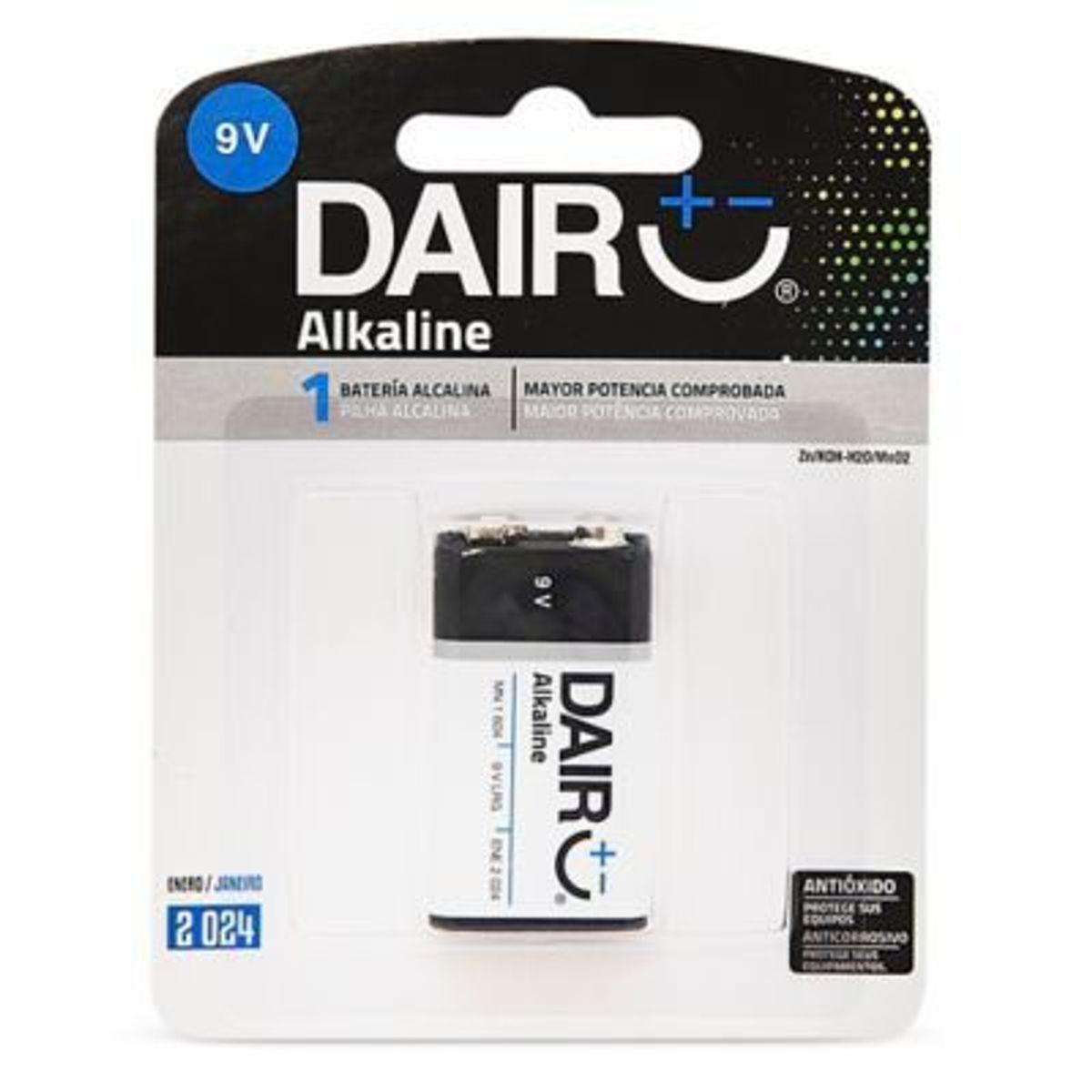 DAIRU - Pilas Alcalinas Dairu 9V X 1Un