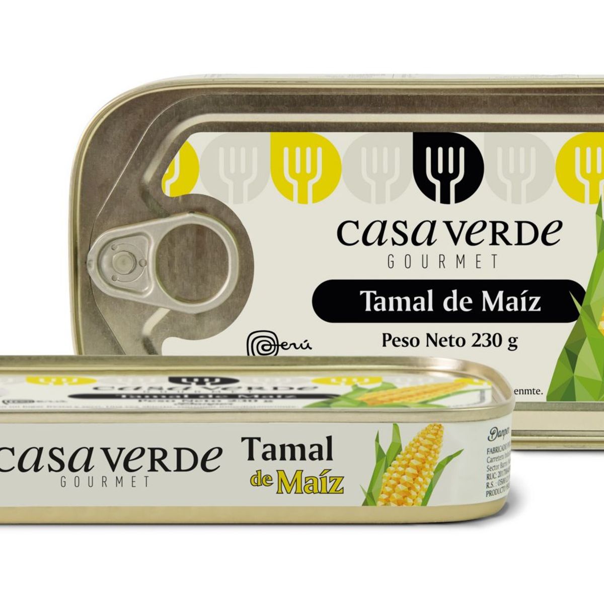 CASA VERDE - Tamal De Maíz Casa Verde x 230 g