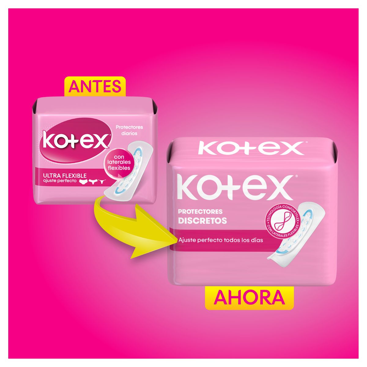 KOTEX - Protectores Diarios Kotex Ultraflexibles Caja 150 Und