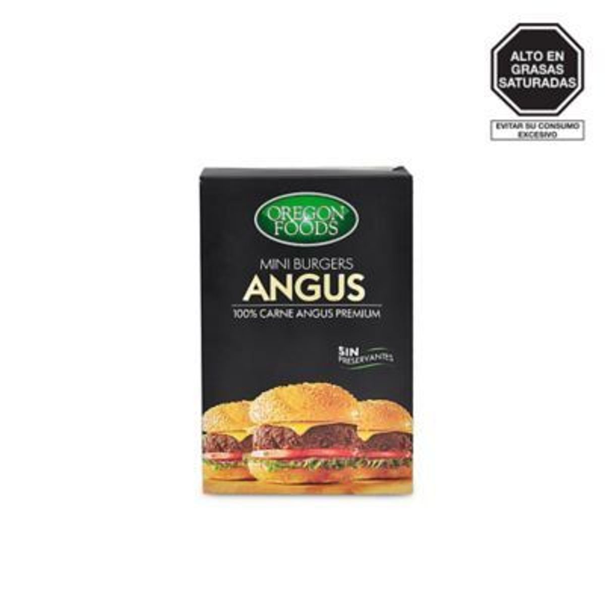 OREGON FOODS - Mini Hamburguesa de Carne Angus Oregon Foods Caja 600 g