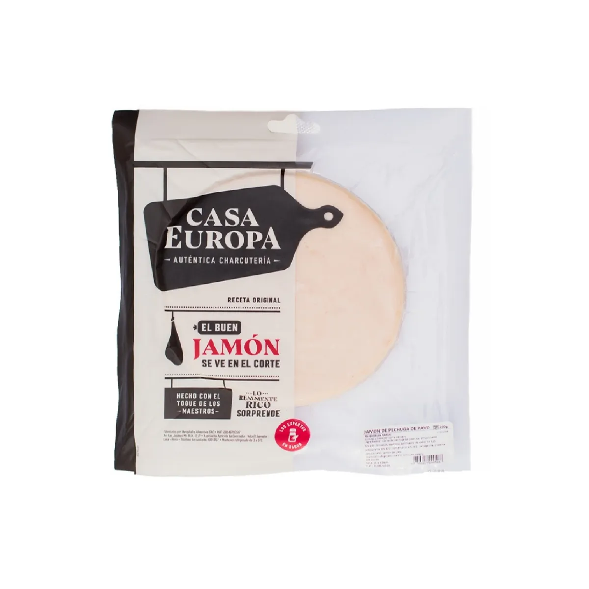 CASA EUROPA - Jamón de Pechuga de Pavo Casa Europa Empaque 200 g