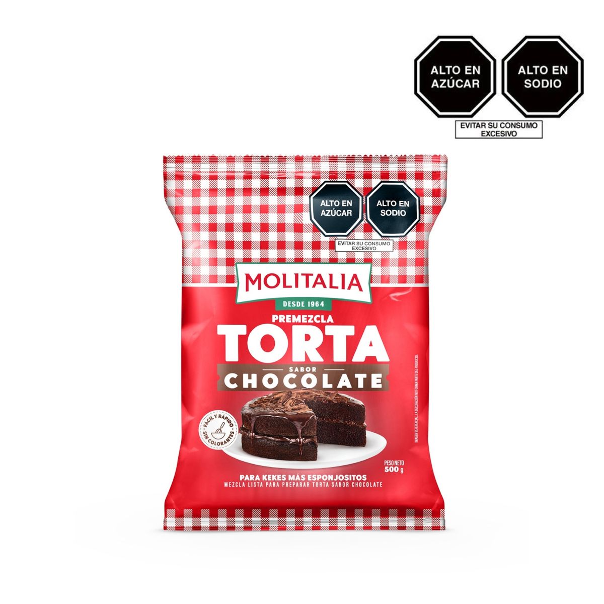 MOLITALIA - Premezcla Torta de Chocolate Molitalia Bolsa 500 g