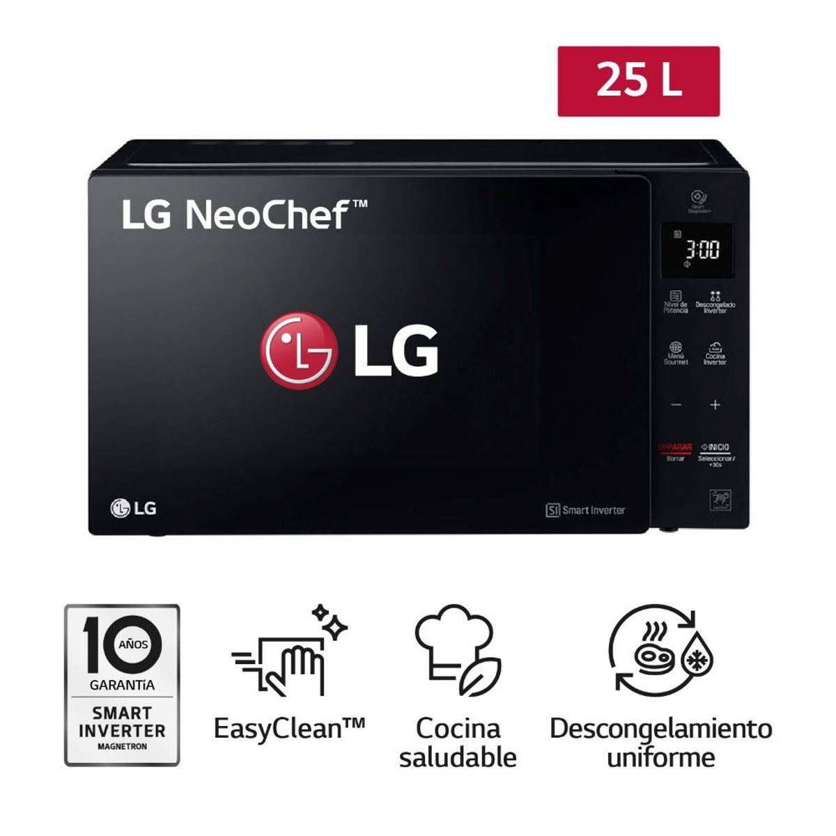 LG - Microondas LG MS2536GIS 25L Negro