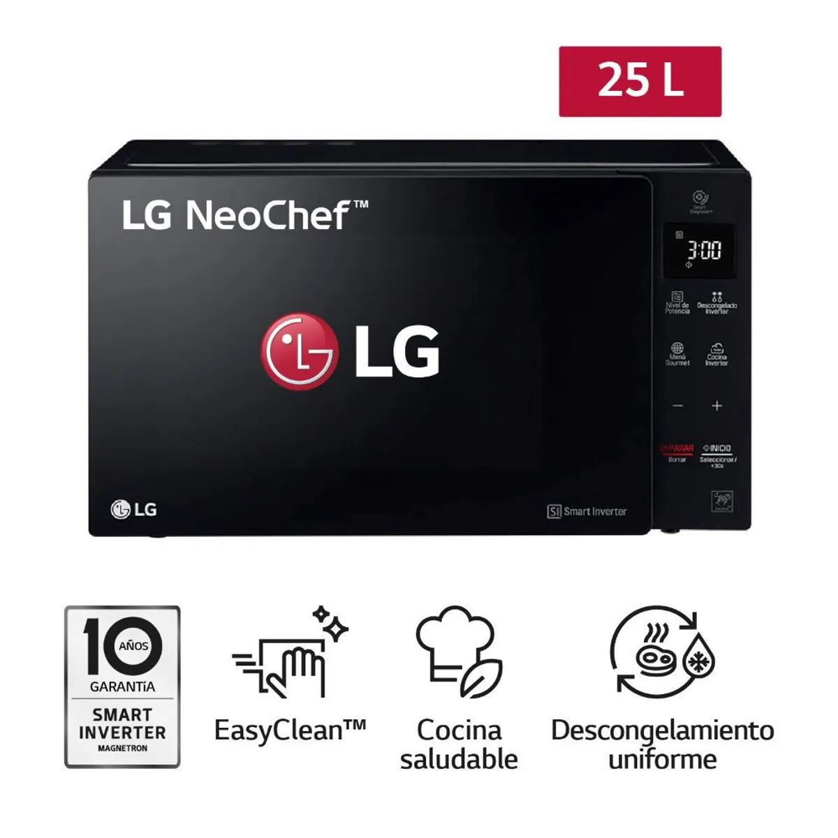 LG - Microondas LG MS2536GIS 25L Negro