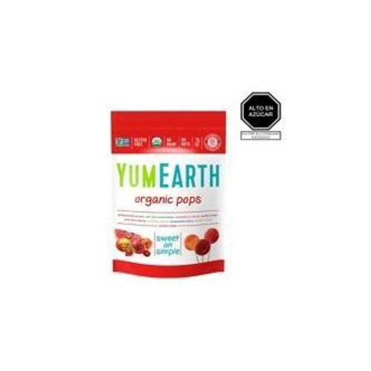 YUMEARTH - Chupetes Sabores Surtidos Yumearthx x 85 g