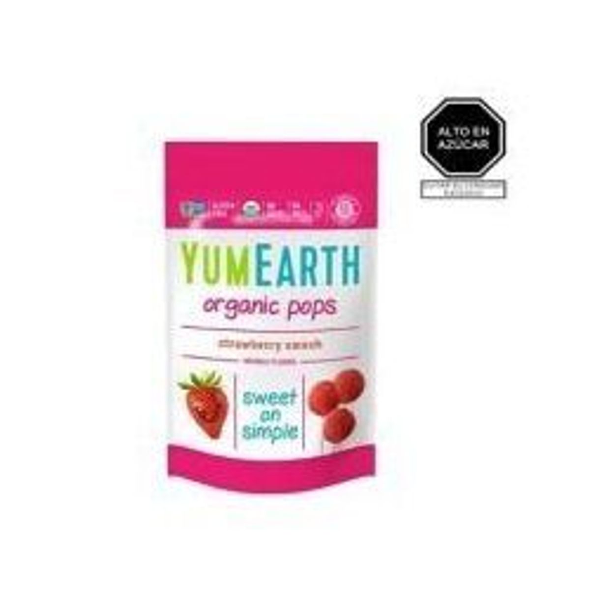 YUMEARTH - Chupetes Sabor Fresa Yumearth 85 g