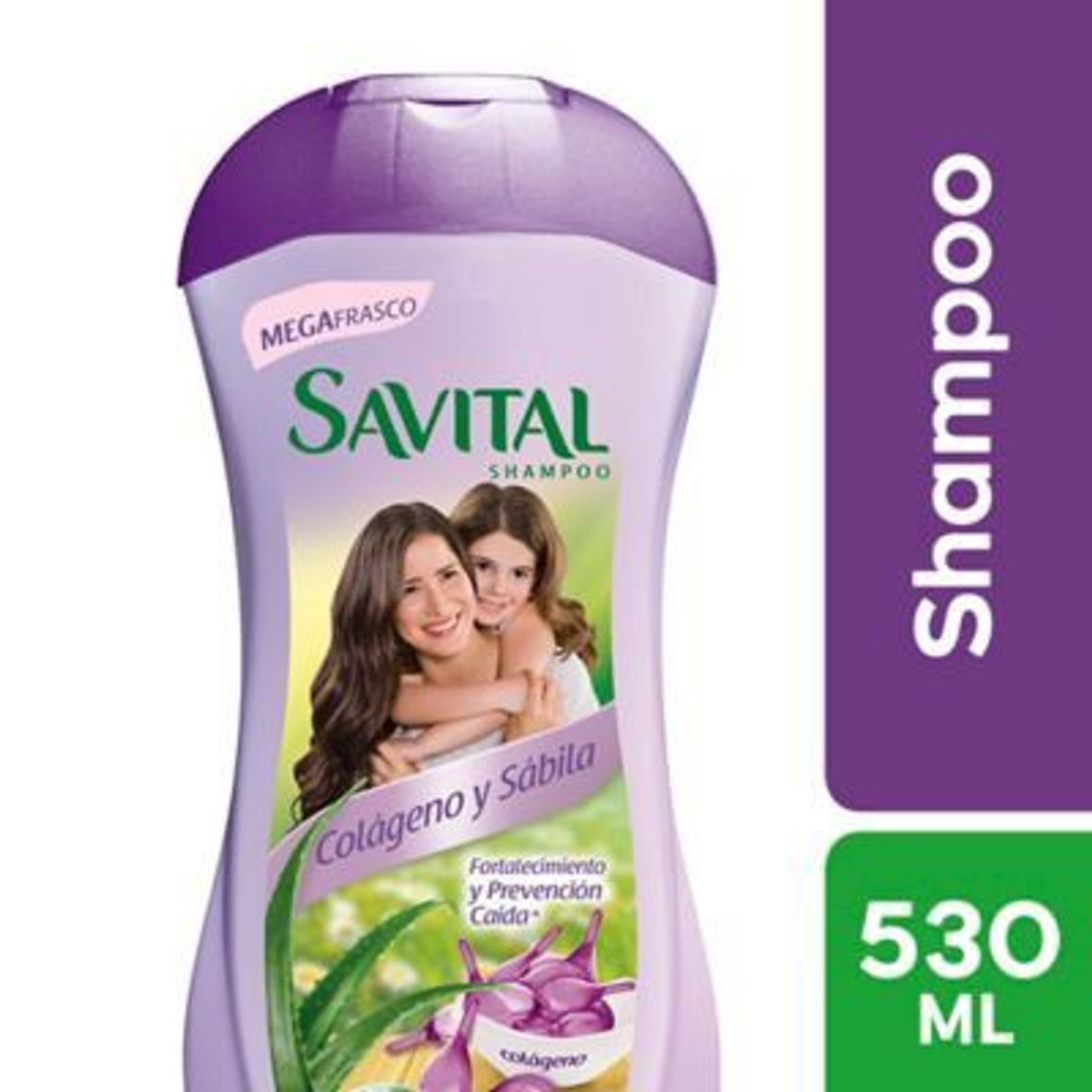 SAVITAL - Shampoo Savital Colágeno y Sábila Botella 530 mL