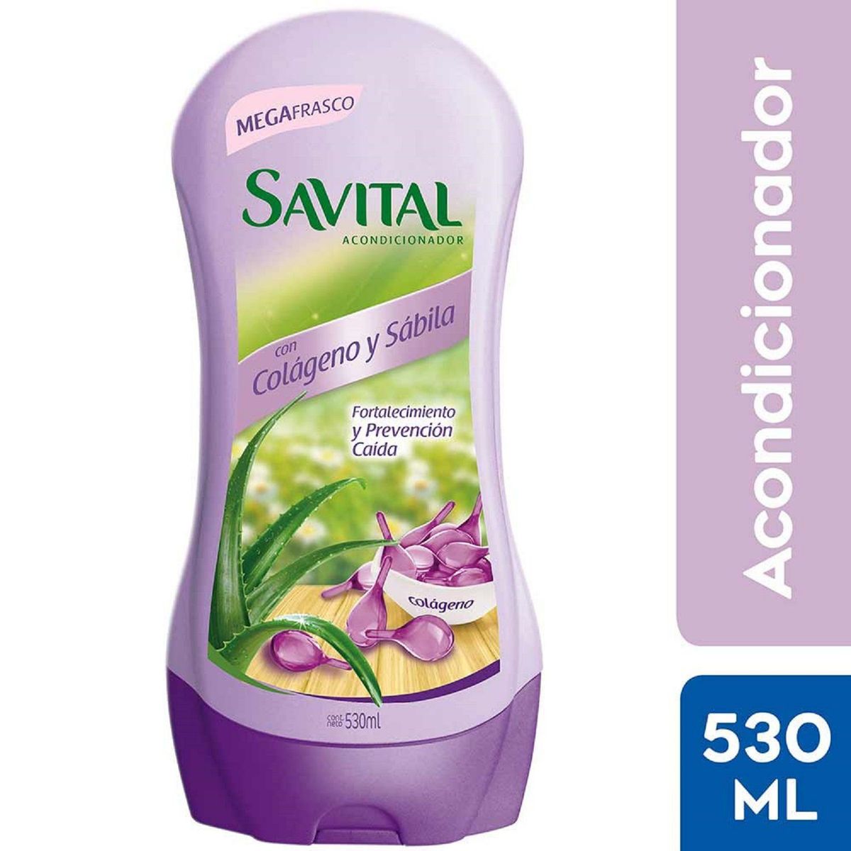 SAVITAL - Acondicionador Savital Colágeno y Sábila Botella 530 mL