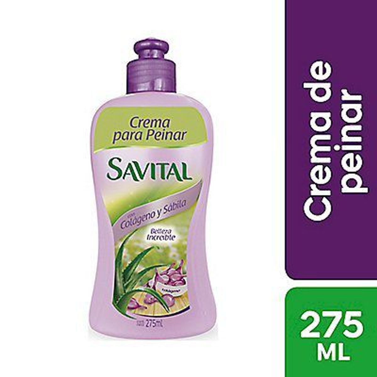 SAVITAL - Crema para Peinar Savital Colágeno y Sábila Botella 275 mL