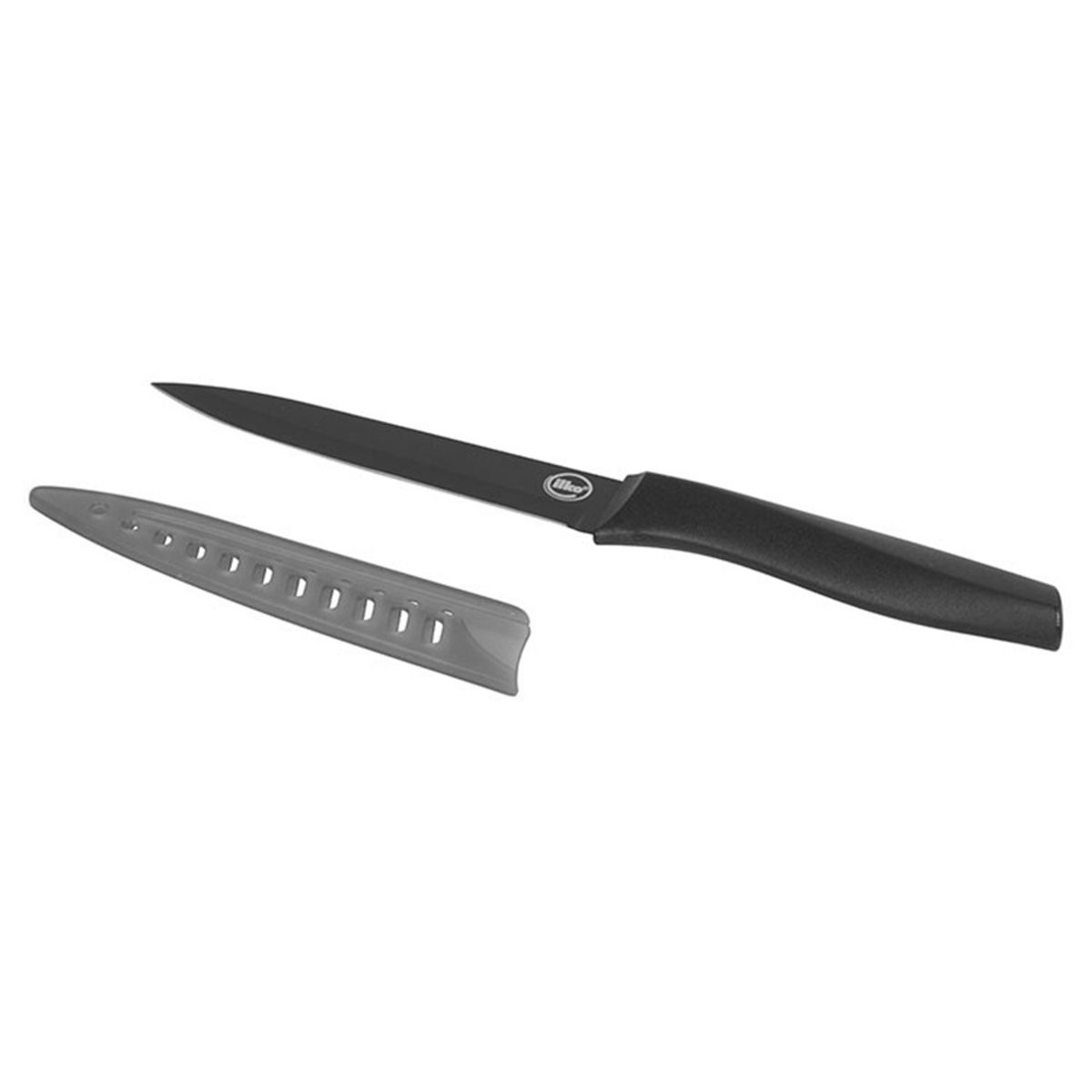 ILKO - Cuchillo Acero Inoxidable Nero Multiuso 2 Piezas 13 cm