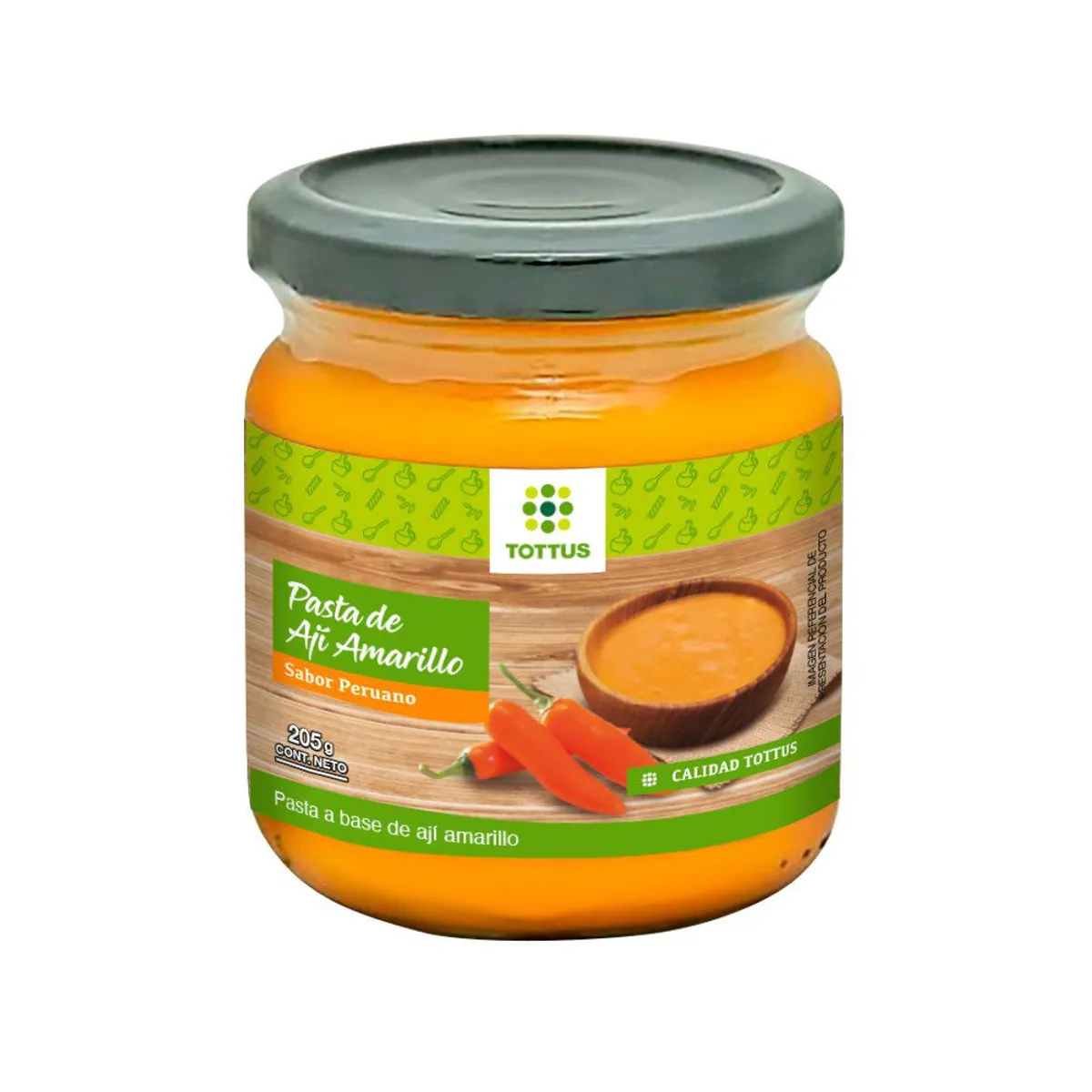 TOTTUS - Pasta de Ají Amarillo Tottus Envase 205 g