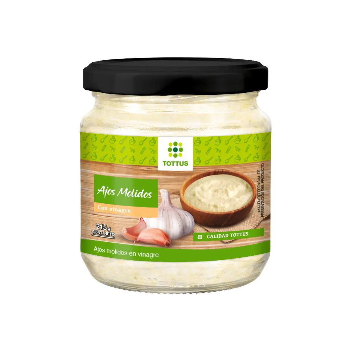 TOTTUS - Ajos Molidos Tottus Envase 215 g
