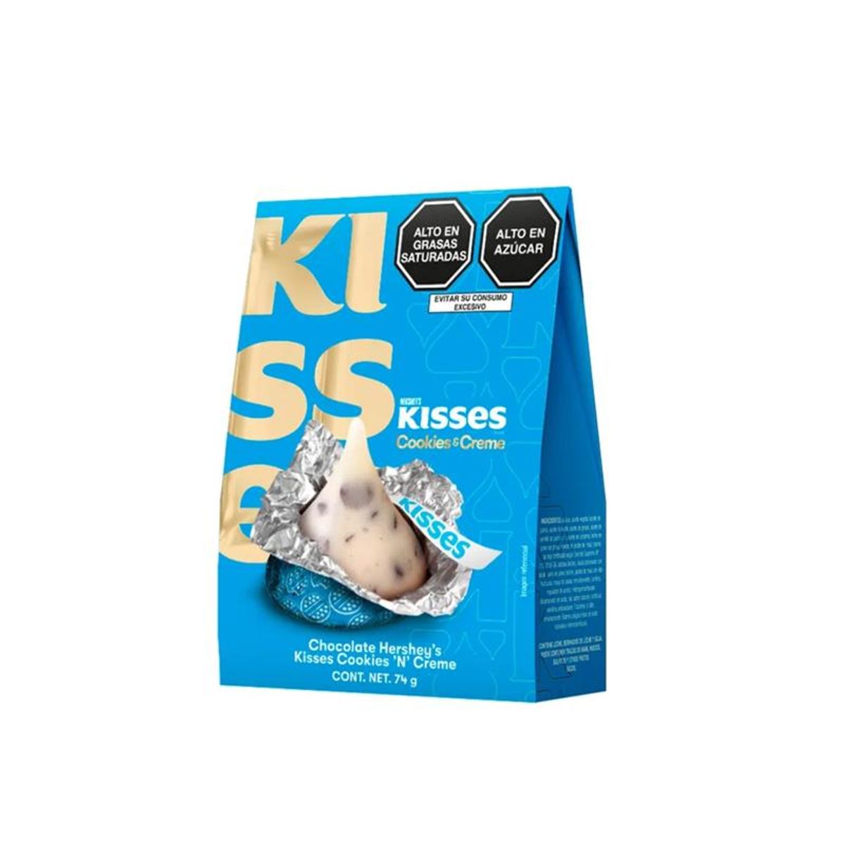 HERSHEYS - Chocolates Hersheys Kisses Cookies n Cream Caja 74 g